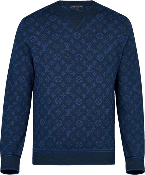 louis vuitton blue sweater price|Louis Vuitton sweater monogram.